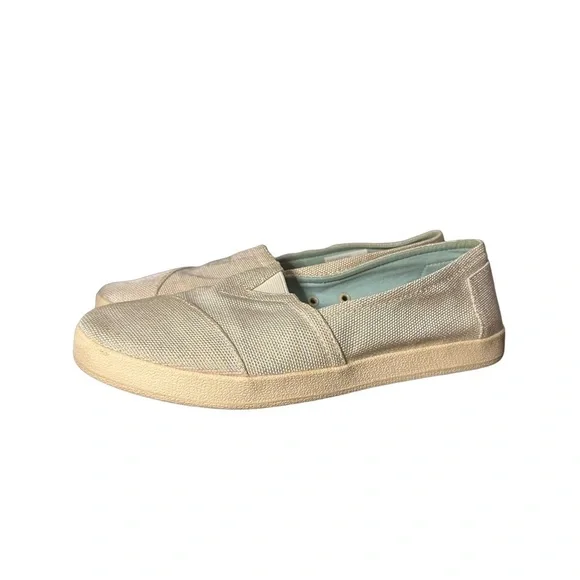 TOMS Beige Avalon Slip On Shoes Women Size 9 - Picture 9 of 10